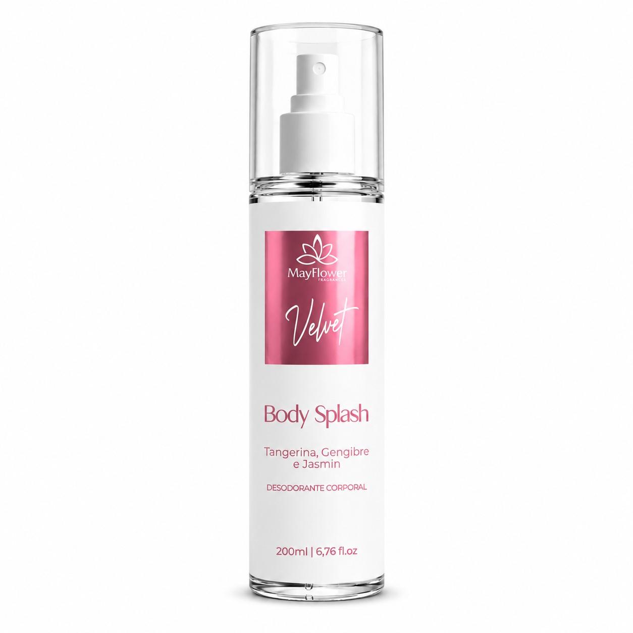 Body Splash Velvet MayFlower com Tangerina e Jasmim 200ml