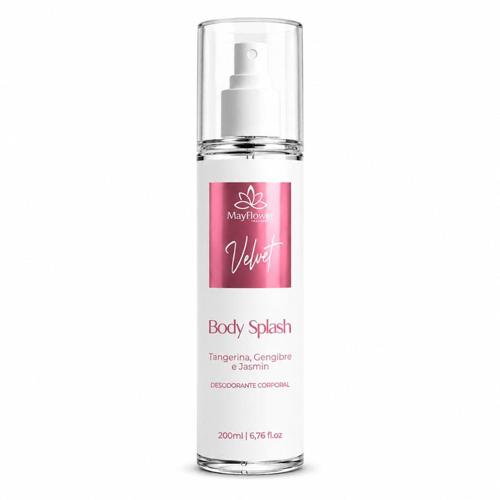 Body Splash Velvet MayFlower com Tangerina e Jasmim 200ml
