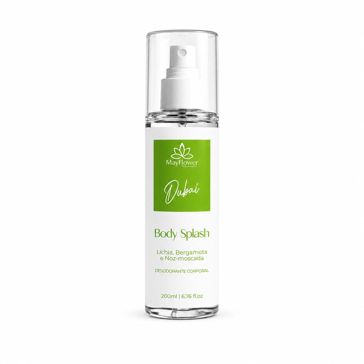 Body Splash Dubai MayFlower com Lichia e Bergamota 200ml